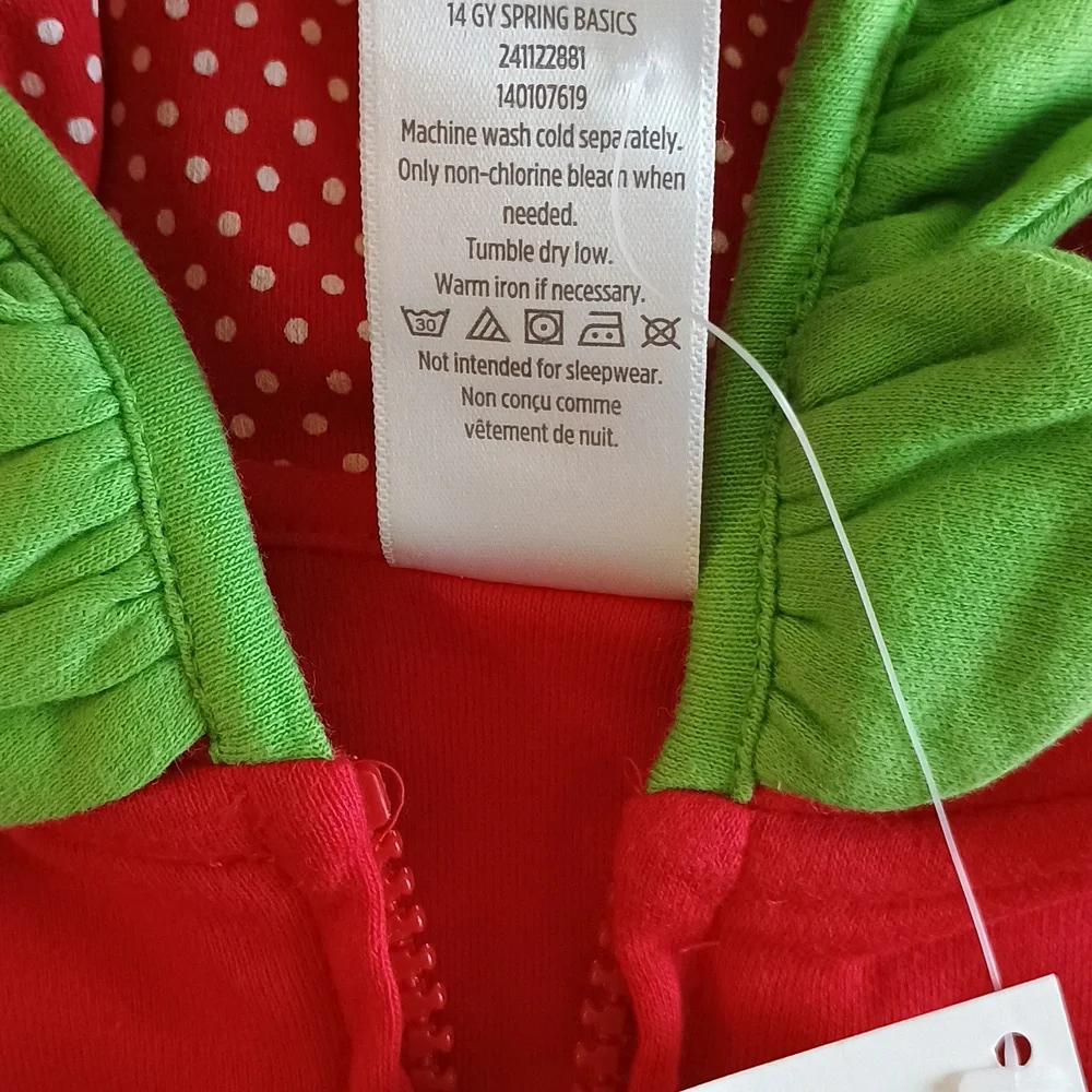 🆕 Gymboree Adorable Strawberry Hoodie